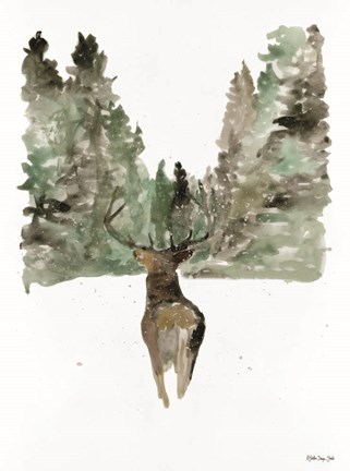 Framed Reindeer 2 Print