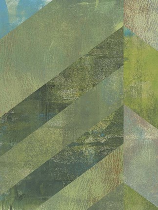 Framed Emerald Canopy I Print