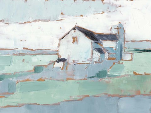 Framed Farm Ridge I Print