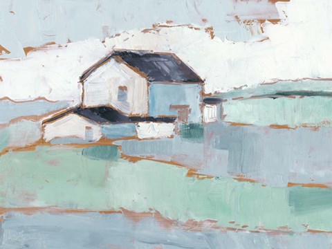 Framed Farm Ridge II Print