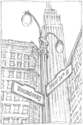 Framed NY Intersection II Print