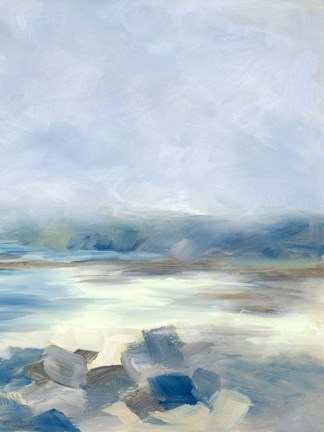 Framed Foggy Shores Print