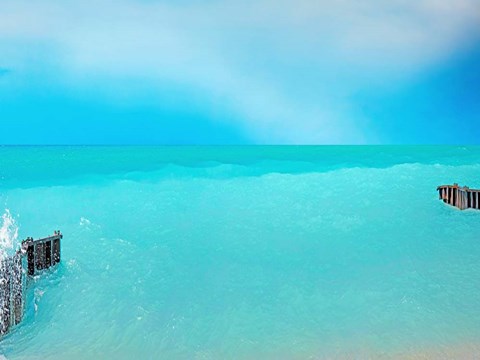 Framed Lakescape VIII Print