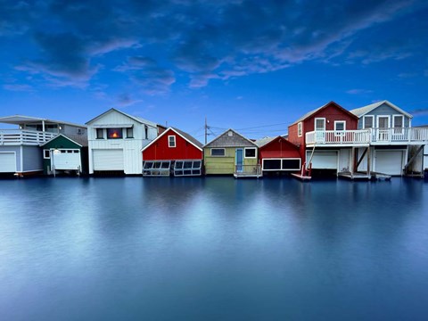 Framed Lakescape IX Print