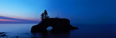 Framed Lakescape Panorama IX Print