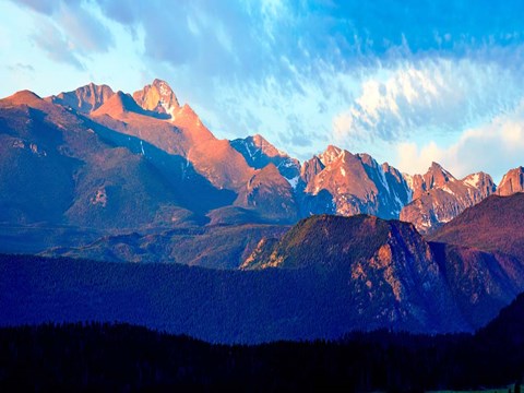 Framed Mountainscape Photograph I Print