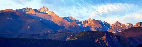 Framed Mountainscape Panorama III Print