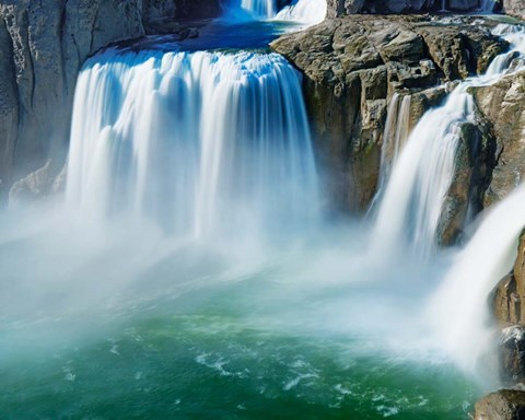 Framed Waterfall Portrait IV Print