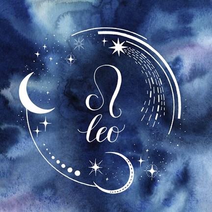 Framed Watercolor Astrology V Print