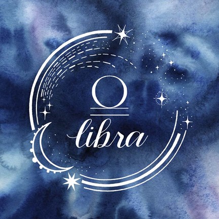 Framed Watercolor Astrology VII Print