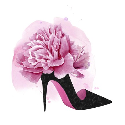 Framed Flower Heel II Print