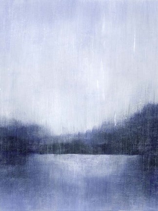 Framed Deep Blue Mist II Print