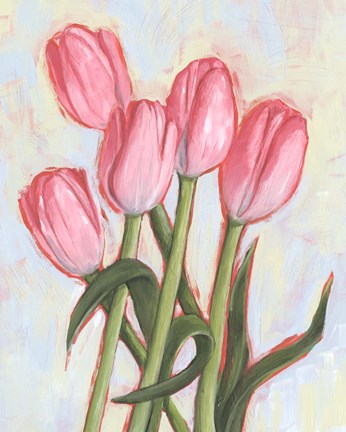 Framed Peppy Tulip I Print