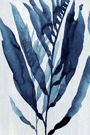 Framed Blue Drift I Print