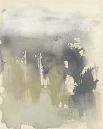 Framed Poured Neutrals I Print