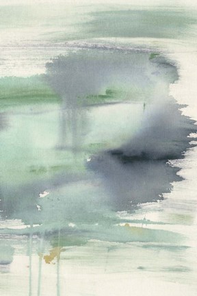 Framed Feather Blue Horizon II Print