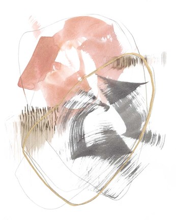 Framed Blushing Circularity I Print