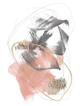 Framed Blushing Circularity II Print