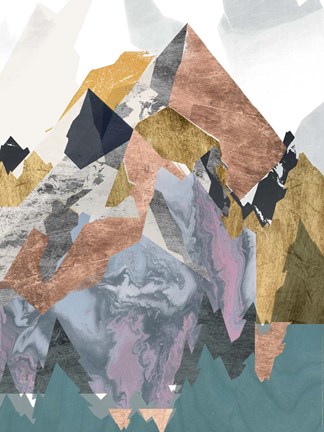 Framed Metallic Range II Print