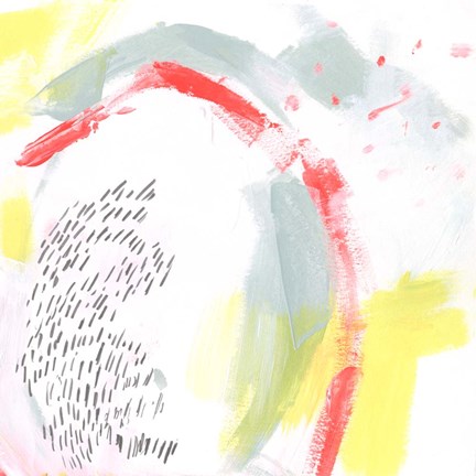 Framed Mint Vortex I Print