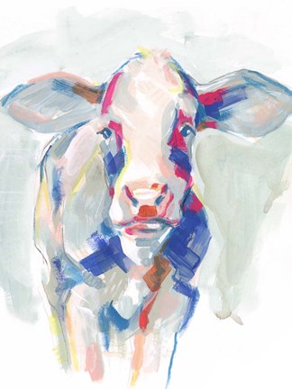 Framed Fluorescent Farm I Print