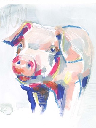 Framed Fluorescent Farm IV Print