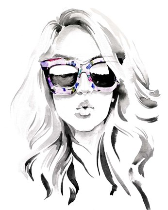 Framed Look into the Sun(Glasses) I Print