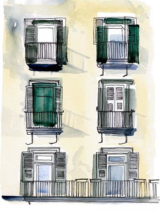 Framed On the Sunny Side of the Street II Print