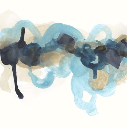 Framed Circular Surf I Print