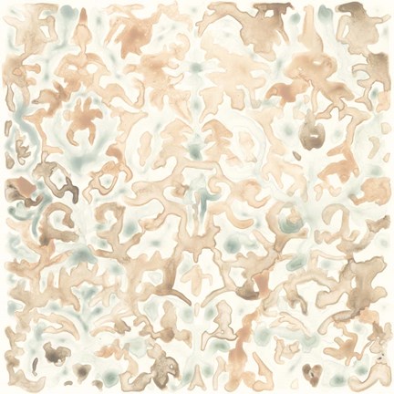 Framed Terracotta Garden Tile II Print