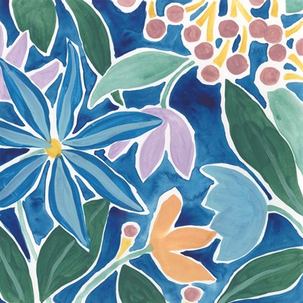 Framed Tiki Square III Print