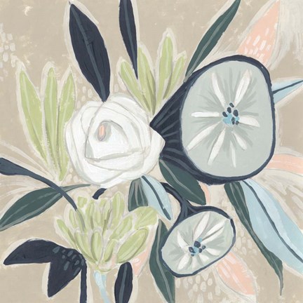 Framed Confetti Bouquet I Print