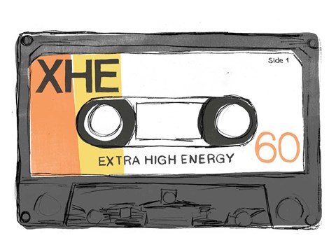 Framed Mix Tape I Print