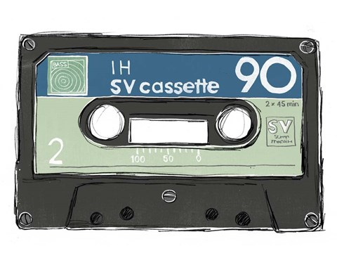 Framed Mix Tape II Print