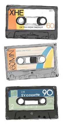 Framed Mix Tape VIII Print