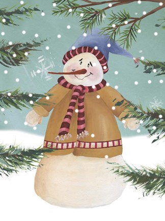 Framed Snow is Falling II Print