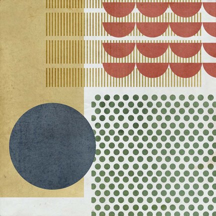 Framed Soleil Rouge VI Print