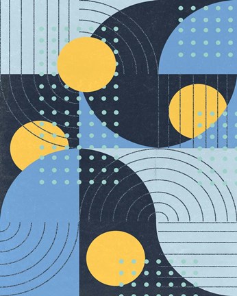 Framed Moonlit Surf I Print