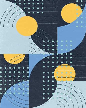 Framed Moonlit Surf II Print