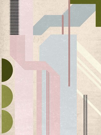 Framed Aqua Pools II Print