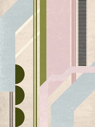 Framed Aqua Pools IV Print