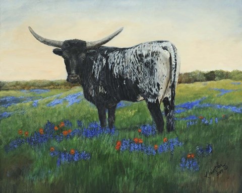 Framed My Flowers II Print