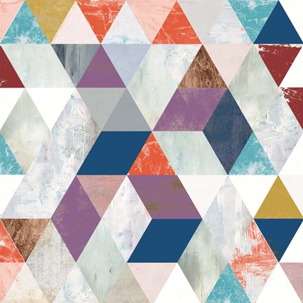 Framed Bright Mosaic I Print