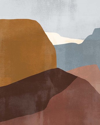 Framed Sedona Colorblock III Print