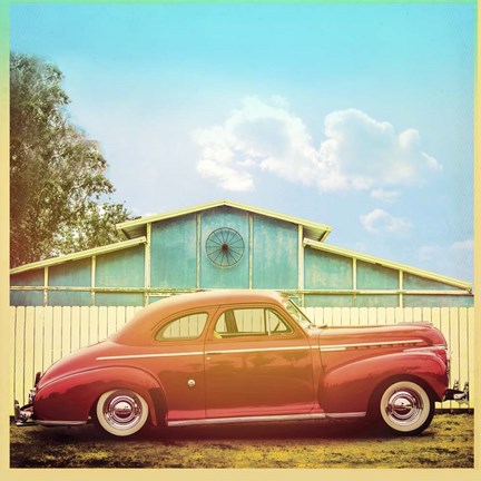 Framed Vintage Ride II Print