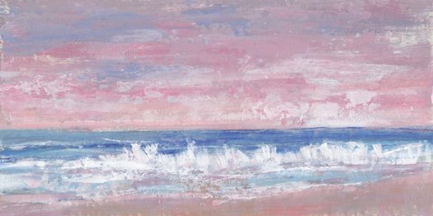 Framed Coastal Pink Horizon II Print