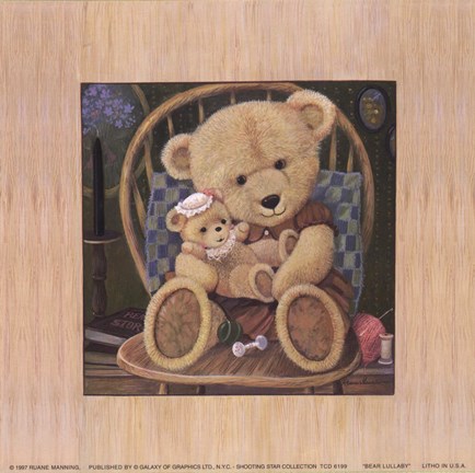 Framed Bear Lullaby Print