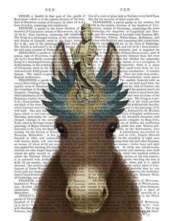 Framed Donkey Bodhisattva Book Print Print