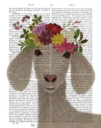 Framed Goat Bohemian 2 Book Print Print