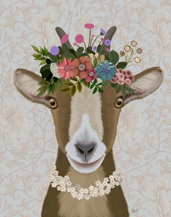 Framed Goat Bohemian 3 Print